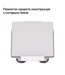 Кронштейн на магнітах E-NET SMM-02 White на дах автомобіля для Starlink Mini