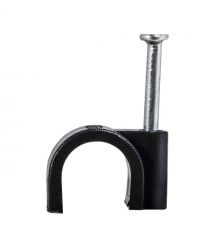 Скоба з цвяхом E-NET 6 мм чорна, 100 штук