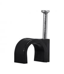 Скоба з цвяхом E-NET 6 мм чорна, 100 штук