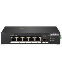 Коммутатор 4 порта неуправляемый Hikvision DS-3T0306HP без БП