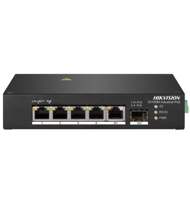 Коммутатор 4 порта неуправляемый Hikvision DS-3T0306HP без БП