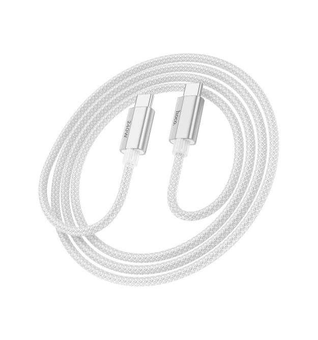 Кабель Hoco U134, Type-C-Type-C, 240W, довжина 1.8м, Gray, BOX