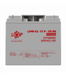 Розпродаж Акумулятор гелевий LPM-GL 12V - 20 Ah