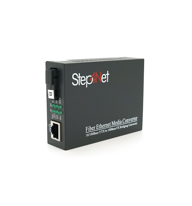 Медіаконвертер Step4Net MC-R-0,1-1SM-1310nm, 1550 WDM одноволоконний Full - Half duplex, SC 20km (0+70C), + блок живлення 5V 1A