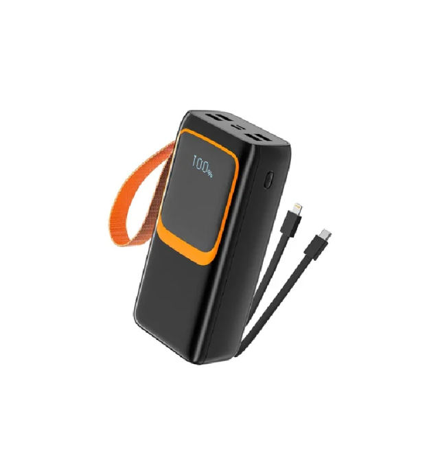 Powerbank 7GO GPW-08 30000mAh, Fast charge PD22.5W, Li-pol, LCD Display, Вхід:Type-C, Виходи: 2xUSB Type-C, 4xUSB Type-A, Type-C