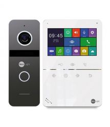 Комплект видеодомофона NeoLight TETTA+ и панель вызова SOLO Graphite