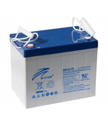 Акумуляторна батарея GEL RITAR DG12-75, Gray Case, 12V 75Ah (260 х 169 х 211), 23,5 kg