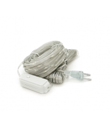 Гірлянди 400LED (Діод) White Hot, 1 режим, 50 метрів, прозора ізоляція, BOX