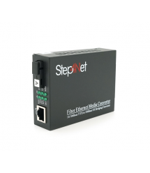 Медіаконвертер Step4Net MC-R-0,1-1SM-1310nm, 1310 WDM одноволоконний Full - Half duplex, SC 20km (0+70C), + блок живлення 5V 1A