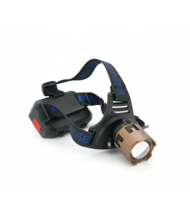 Налобний Ліхтарик Bailong BL-A50, 3 реж., Zoom, корпус-алюміній, водостійкий, ударостійкий, живлення від 3*18650, кабель USB, BO