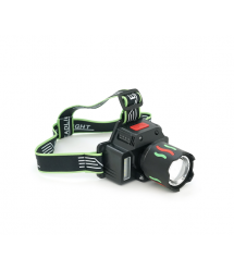 Налобний Ліхтарик Bailong BL-H36-TG, 3+3 реж., Zoom, корпус-алюміній, водостійкий, ударостійкий, вбудований акумулятор, USB кабе