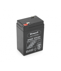Акумуляторна батарея Wimpex WX-660 6 V 6Ah (70 x 47 x 100 (105)), 0.75 kg, Black, Q20