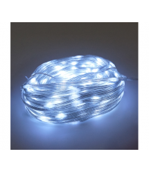 Гірлянди 400LED (Діод) White, 1 режим, 50 метрів, прозора ізоляція, BOX