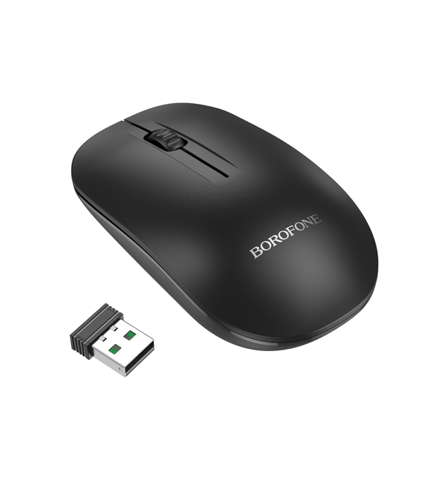 Миша бездротова BOROFONE BG14, 1600DPI, Black, 2.4GHZ, Box