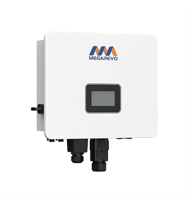 Гібридний однофазний інвертор для сонячних панелей 6kW Megarevo R6KL1DA-G2S 2 MPPT WiFi