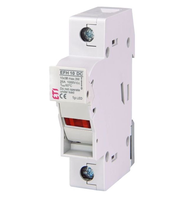 Держатель предохранителя ЕТІ EFH 10 1P 25A 1000V DC
