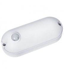 Светодиодный светильник 12Вт 1080Lm AC165-265V 6500K (овал) с датчиком движения