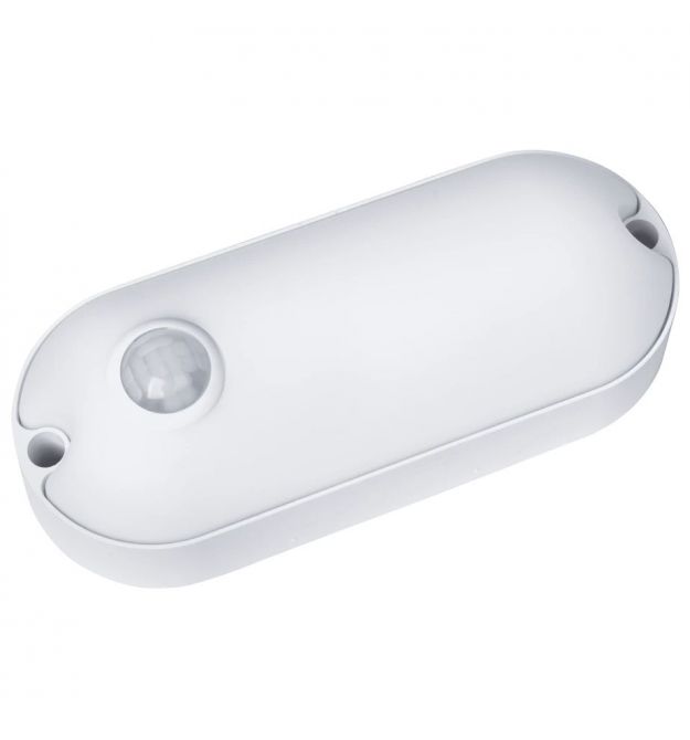 Светодиодный светильник 20Вт 1800Lm AC165-265V 6500K (овал) с датчиком движения