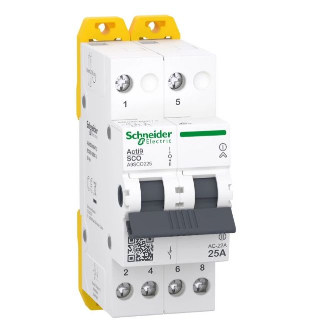Переключатель 3-х позиционный Schneider Electric iSSW Acti9 2P 25 A