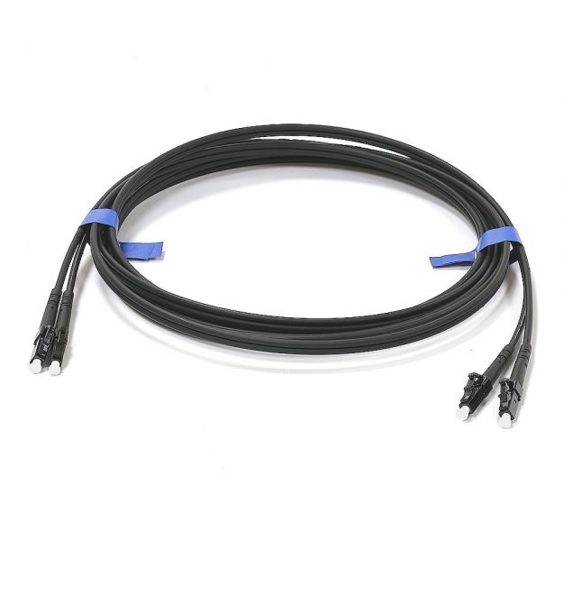 Патчкорд LC-UPC-LC-UPC MM (G50-OM3) 1м чорний Duplex