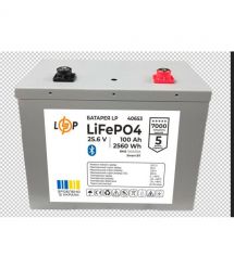 Акумулятор LP LiFePO4 25,6V - 100 Ah (2560Wh) (BMS 100A/50А) Метал Smart BT