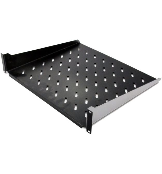 Полка консольная черная 19" 2U 400мм
