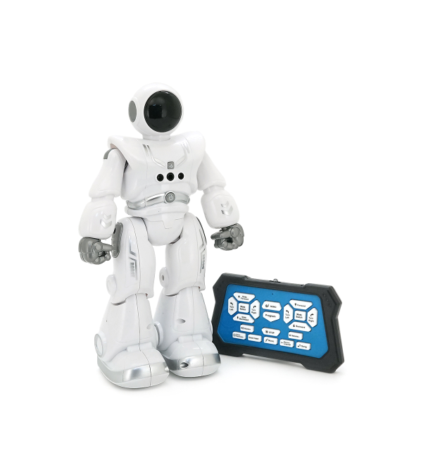 Радіокерований робот CX-68. Живлення 2 X AAA. Світло, звук, ходьба, повороти, обертання 360 , 5 мелодій. 155 х 90 х 270 мм.