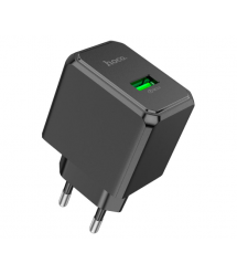 СЗУ 110-240V HOCO CS12A 1xUSB, 18W, Black, Blister