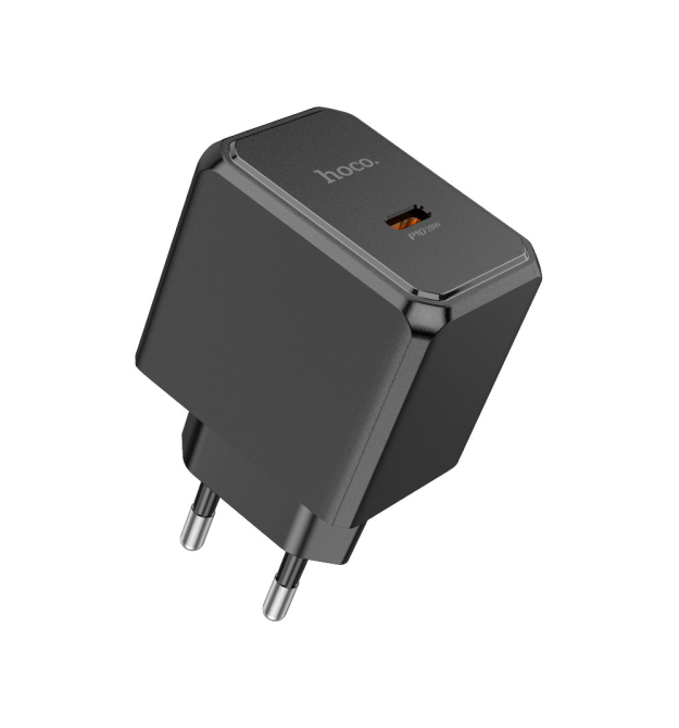 СЗУ 110-240V HOCO CS13A 1xUSB-C, PD20W, Black, Blister