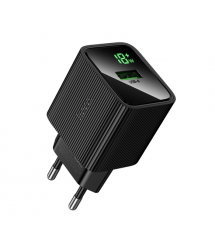 СЗУ 110-240V HOCO CS81A, 1xUSB, 3A, 18W, QC3.0, Black, Blister