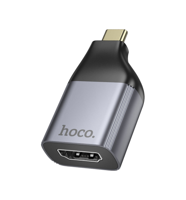 Перехідник HOCO UA33 Type-C (тато) - HDMI(мама), Black-gray
