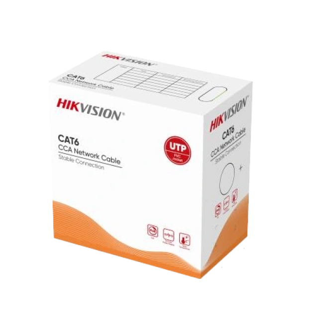 Кабель кручена пара CAT6 Hikvision (для внутрішньої прокладки) DS-1LN6UU - CCA