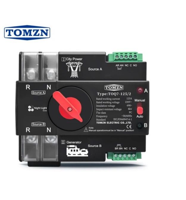 Автомат введення резерву TOMZN TOQ7-125-2P