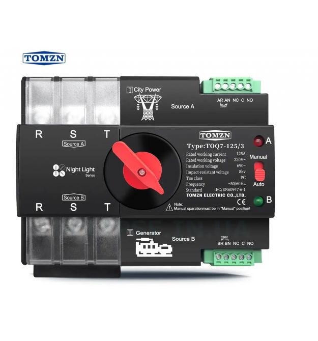 Автомат введення резерву TOMZN TOQ7-125-3P
