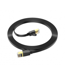 Патч-корд литий HOCO US07, FTP, RJ45, Cat.6, 3,0m, чорний