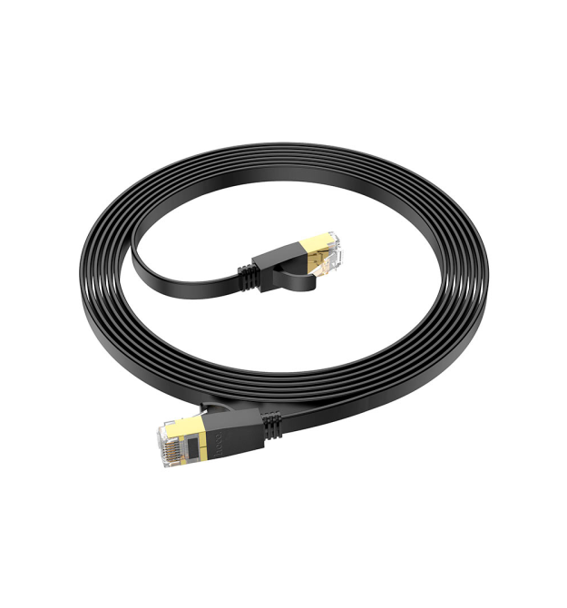 Патч-корд литий HOCO US07, FTP, RJ45, Cat.6, 3,0m, чорний