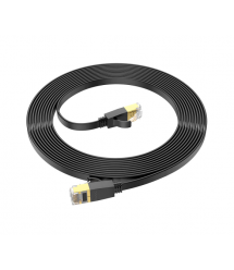 Патч-корд литий HOCO US07, FTP, RJ45, Cat.6, 5,0m, чорний