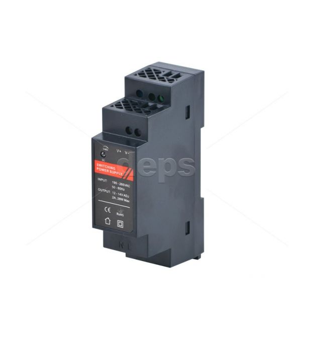 Блок живлення 12В-2A на DIN-рейку BestEn PS-12V-2A-01-DIN (24W) slim