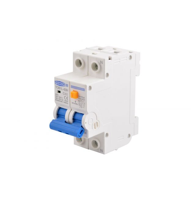 Диференціальний автомат TOB1L-63H-2P-40A (RCBO С-40А, IΔn - 30 мА)