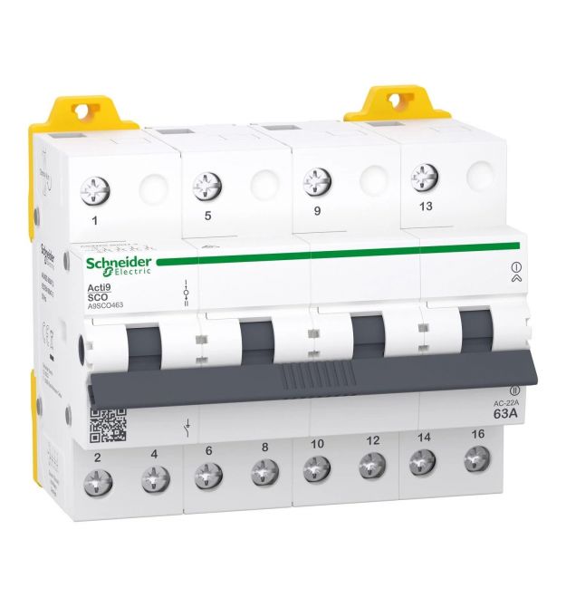 Перемикач навантаження трипозиційний 1-0-2 iSSW Acti9 4P 63A 415B (A9SCO463)