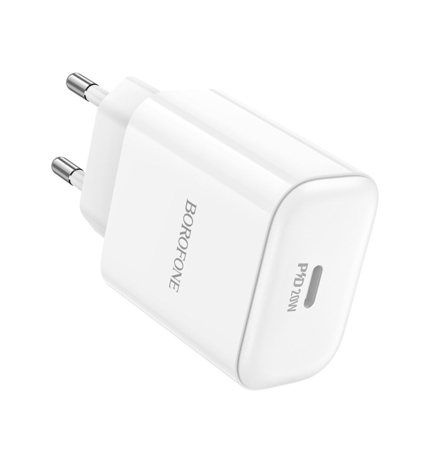 СЗУ BOROFONE BA81A 110-240V, PD20W, USB-C, 20W, White, Box