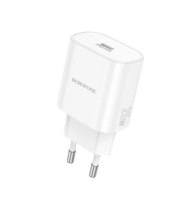 СЗУ BOROFONE BA82A 110-240V, PD25W, USB-C, 25W, White, Box
