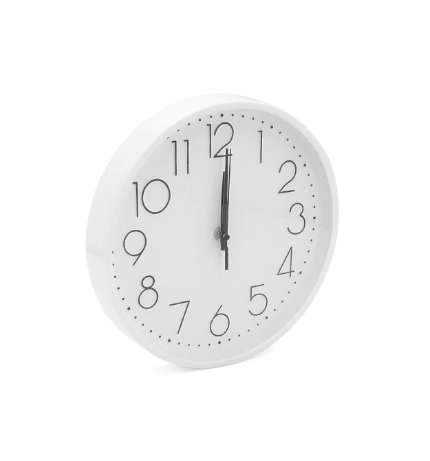 Настінний годинник YT-1017F, радіус 265мм, Black - White