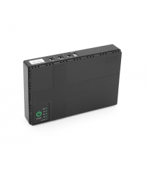 ДБЖ UPS-36W DC1036P для роутерів - комутаторів - PON - POE-430, 5 - 9 - 12V, 1A - 2А, 12000мAh, Black, BOX