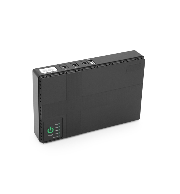 ДБЖ UPS-36W DC1036P для роутерів - комутаторів - PON - POE-430, 5 - 9 - 12V, 1A - 2А, 12000мAh, Black, BOX