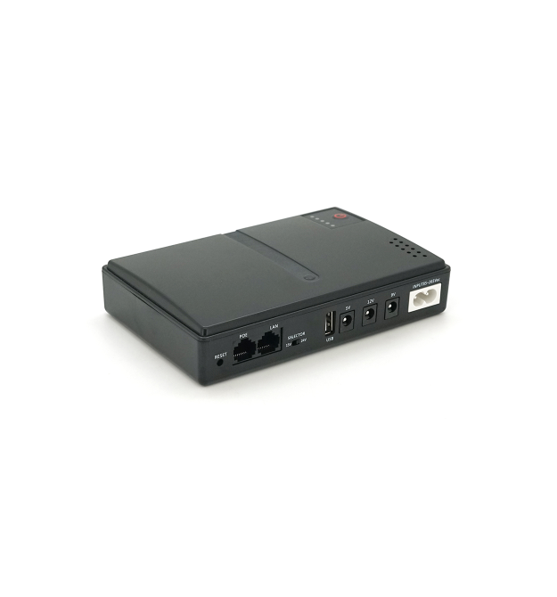 ДБЖ UPS-18W DC1018P YT45103 для роутерів - комутаторів - PON - POE-430, 5 - - 9 - 12V, 1A, 10000MAh(знімні 4*2500MAh), Black, BO