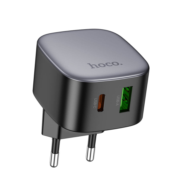 СЗУ HOCO CS32A 110-240V, PD20W+Q3.0, USB+Type-C, Black, Box