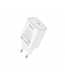 СЗУ HOCO C143A110-240V, PD20W, USB-C, White, Box