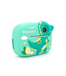 Дитячий фотоапарат D1-A Зелений Динозавр, екран IPS 2,4-дюйми, Type-C, Green, BOX