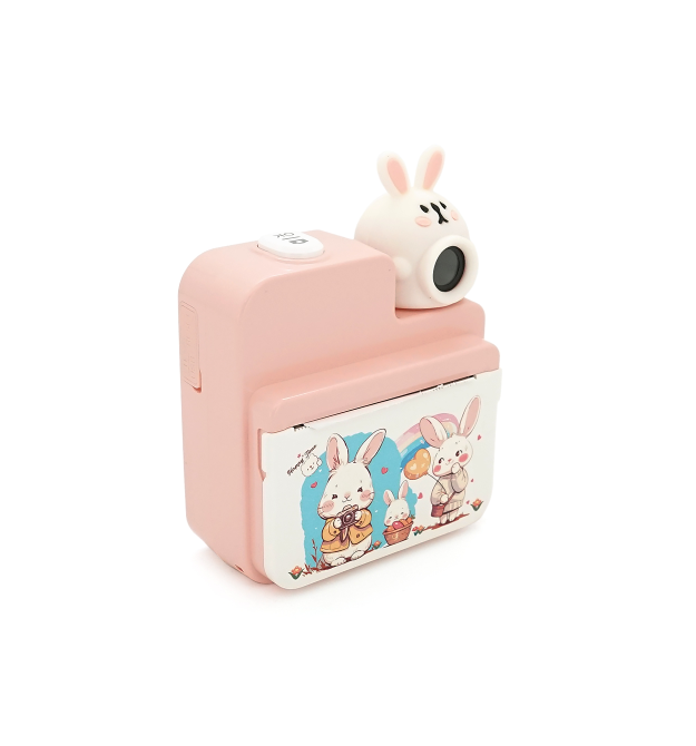 Дитячий фотоапарат JD30 з функцією миттєвого термодруку Рожевий Кролик, екран IPS 3-дюйми, Type-C, Pink, BOX